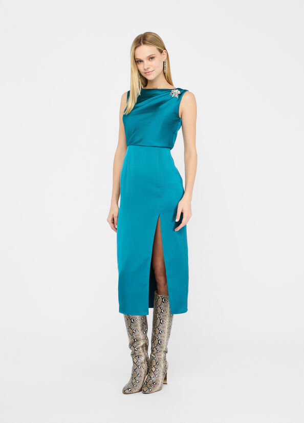 Abito midi elegante in raso