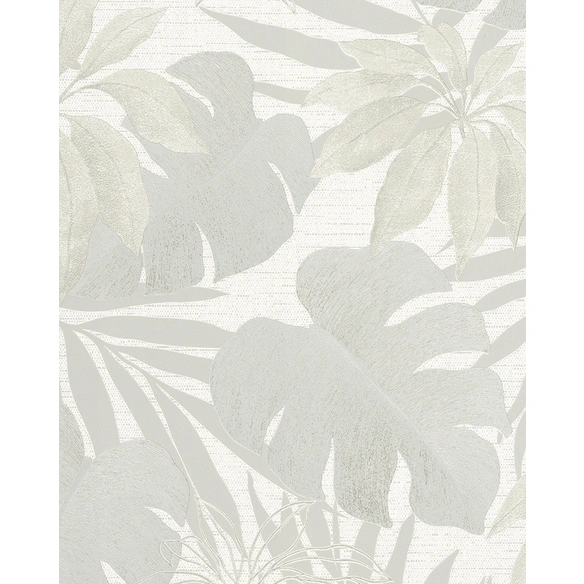 Vliestapete »Avalon«, Blätter, Blumen, beige
