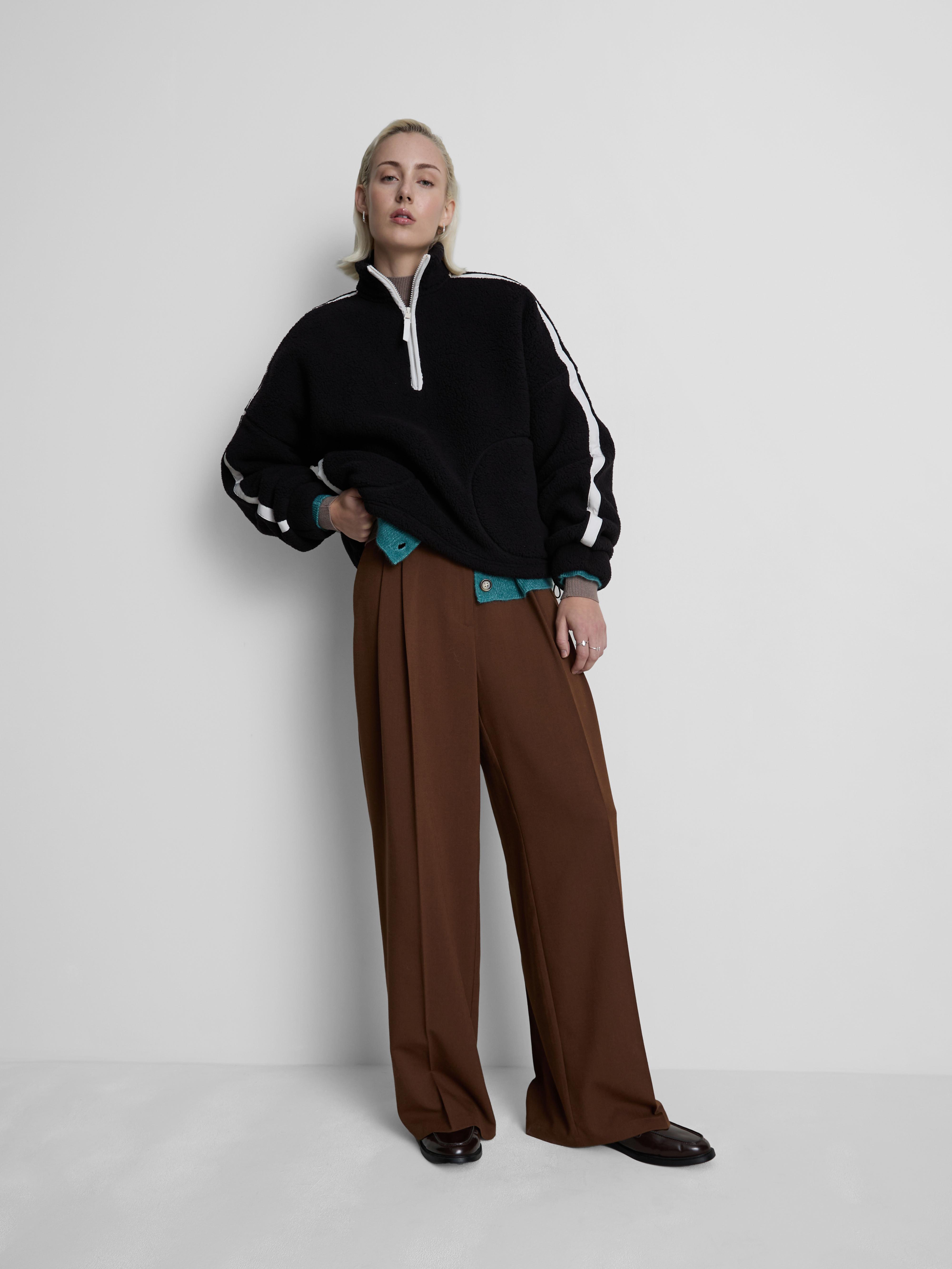 Contrast Pullover Fleece