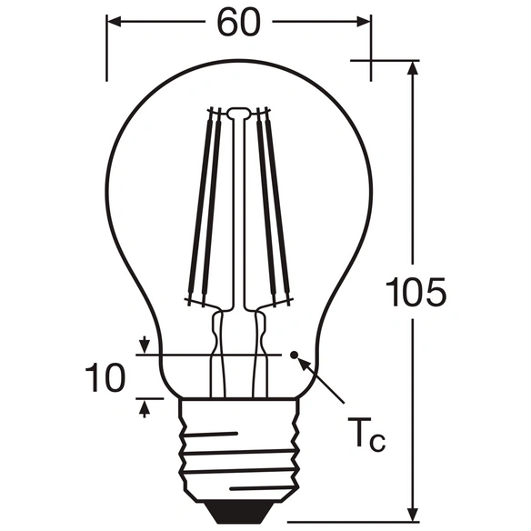 LED-Leuchtmittel »LED BASE CLASSIC A«, 7,5 W, E27, kaltweiß