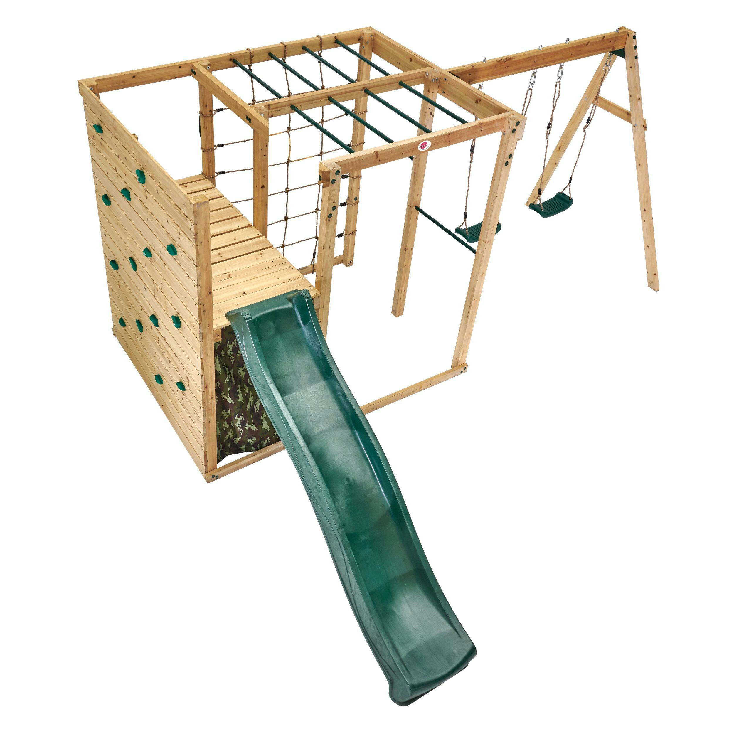 Plum® Kids' Outdoor Climbing Cube Play Centre for Climbing, Swinging, Sliding & Hiding