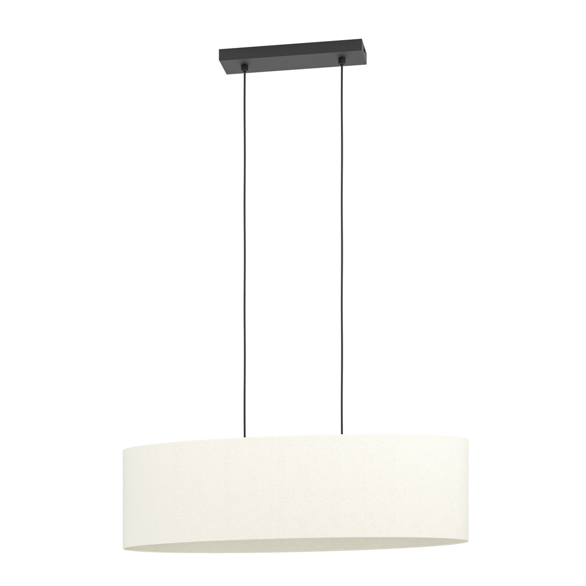 EGLO hanglamp Febres - e27 - textiel - zwart/wit