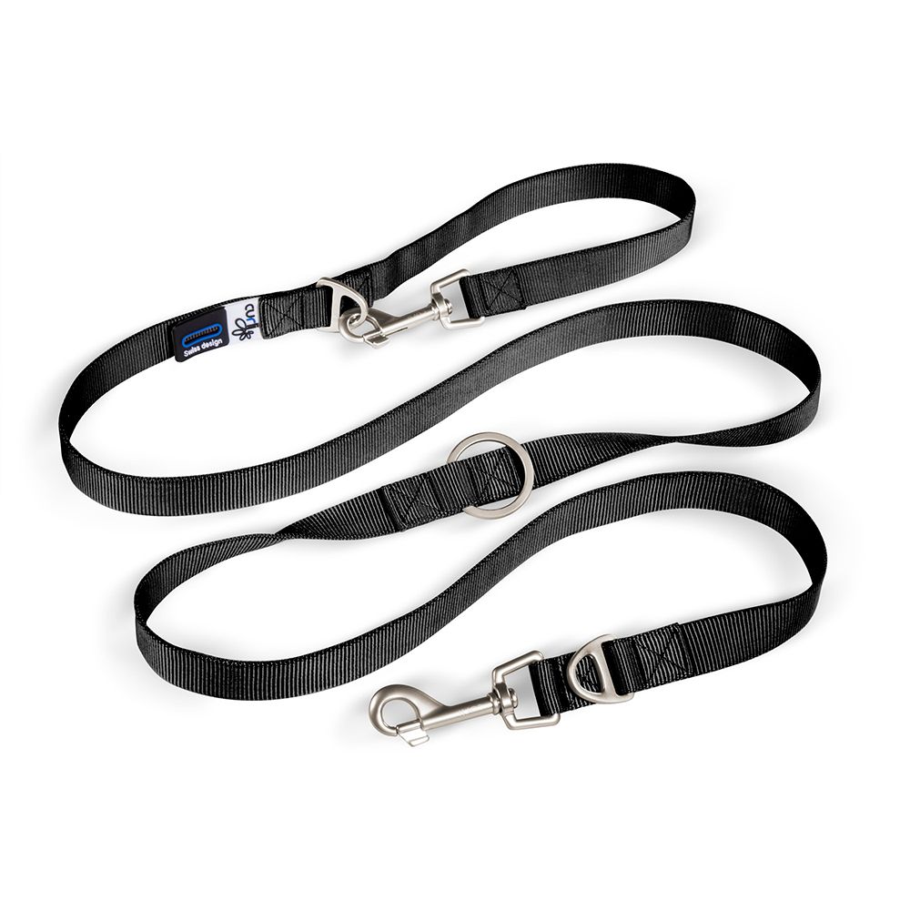 Curli Adjustable Nylon Lead - Black