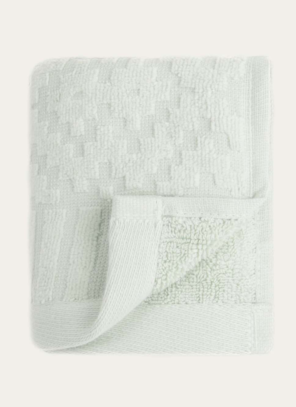 SERVIETTE INVITÉ EN JACQUARD EAU