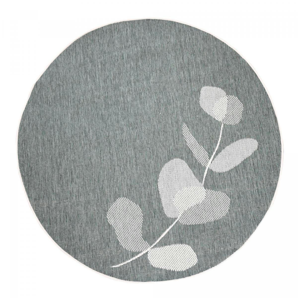 FLEREV REVERSIBLE ROND - Tapis extérieur crème 240x240 rond