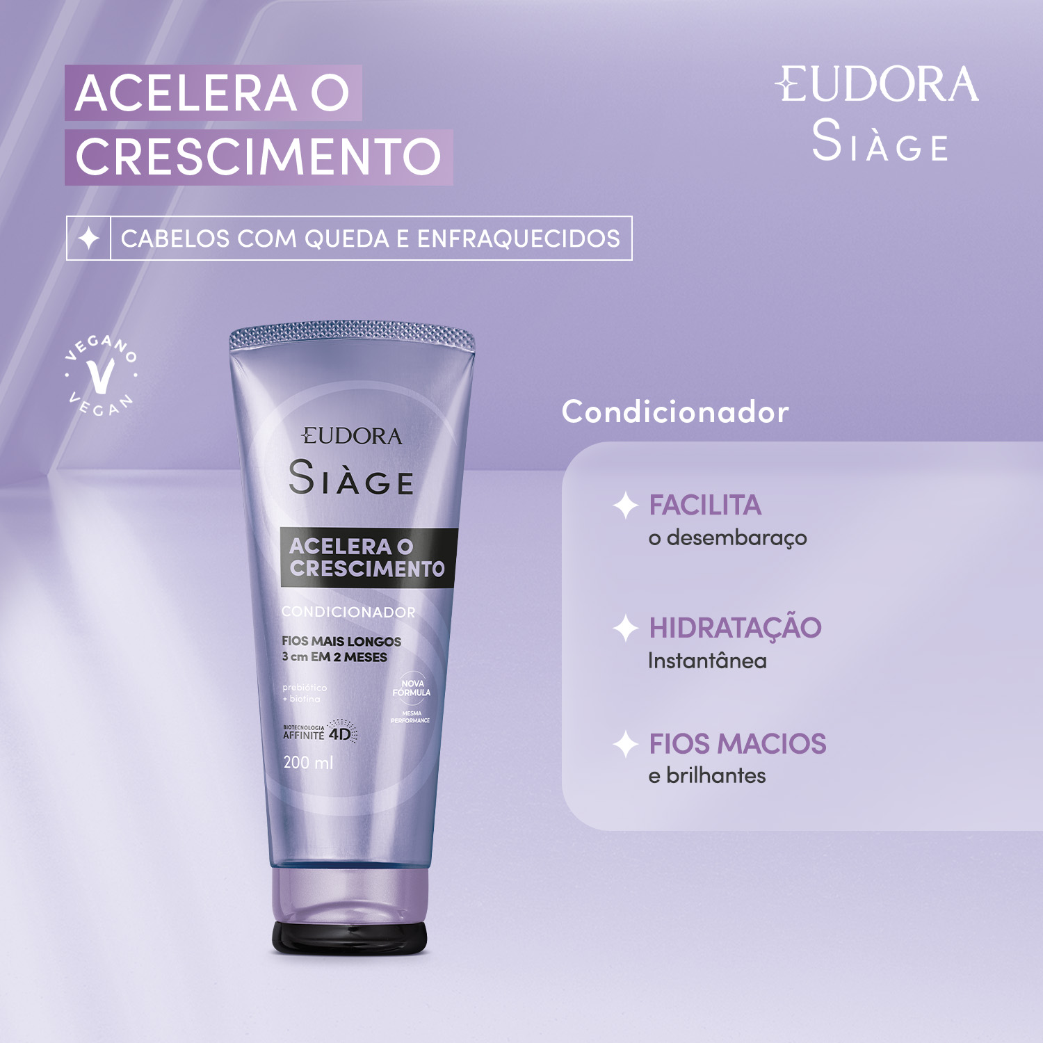 Condicionador Siàge Acelera O Crescimento 200ml