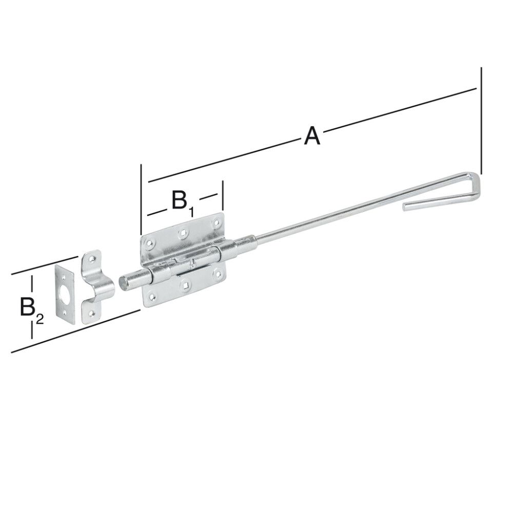 LÅSEBOLT VORMANN 400X125MM