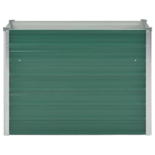 NNEVL Garden Raised Bed Galvanised Steel 100x40x77 cm Green