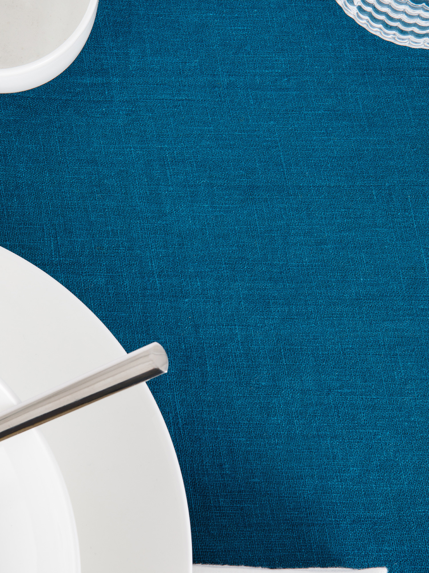 Tovaglia puro lino lavato tinta unita