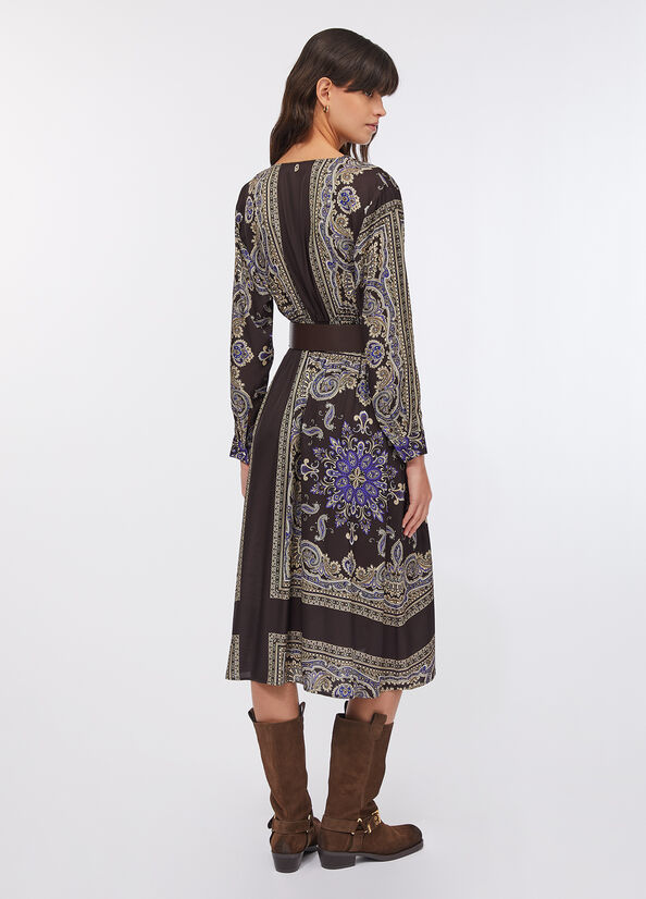 Vestito midi con cintura