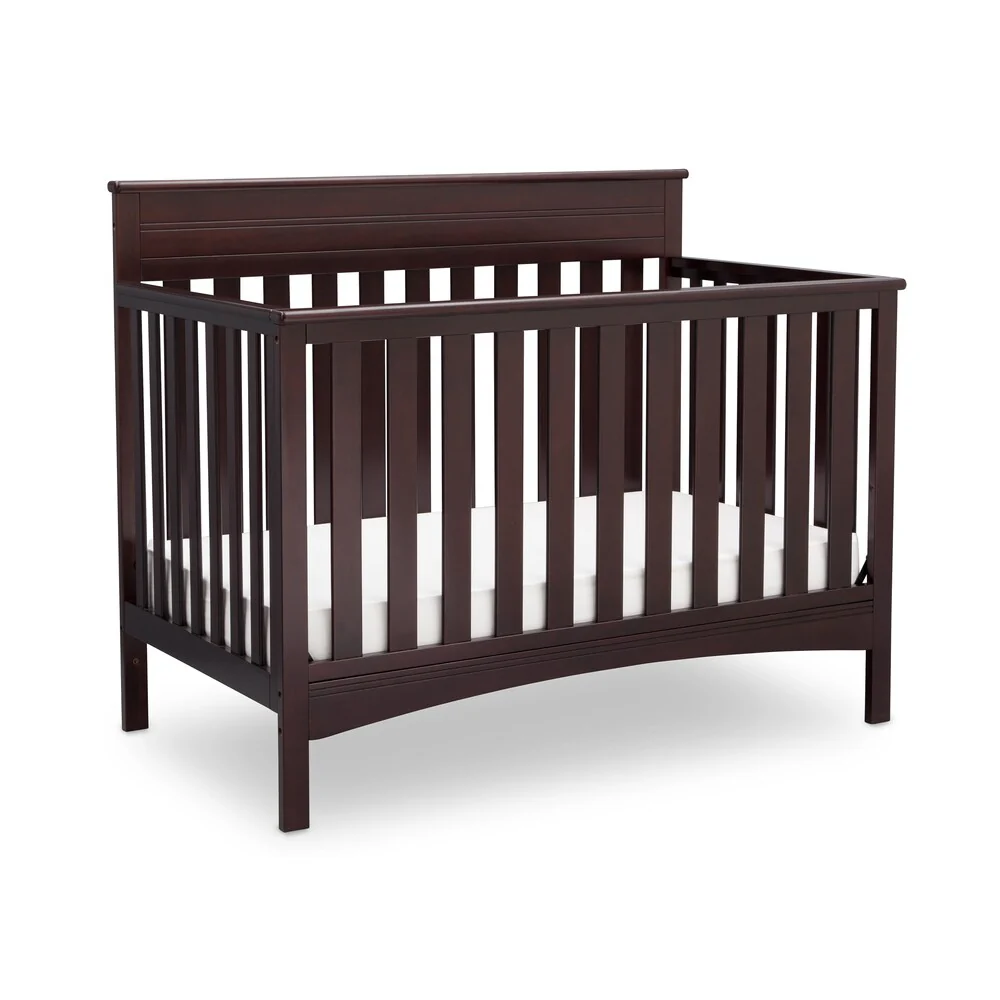 Delta Children Fabio 4-in-1 Convertible Crib, Dark Chocolate