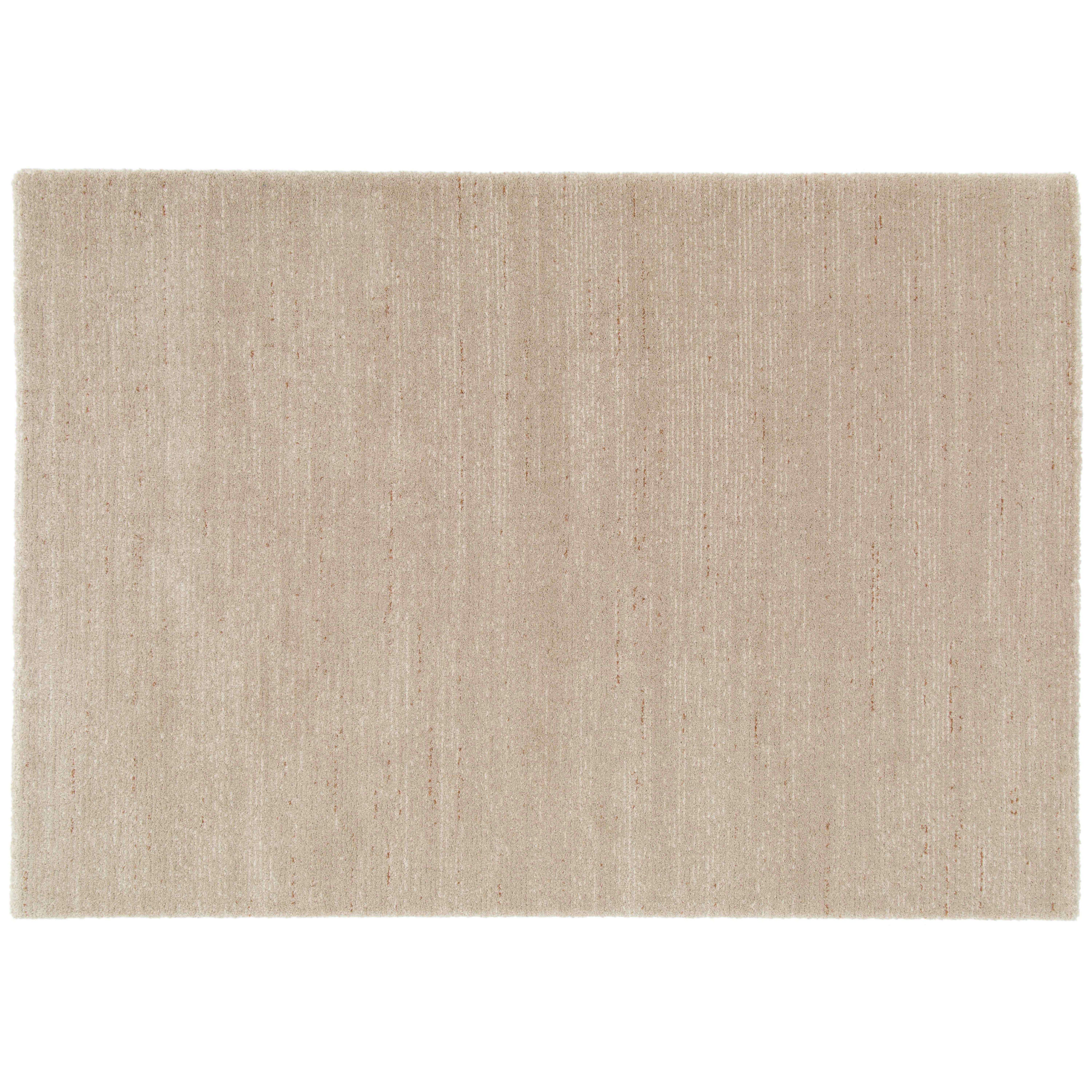 MANAE - Tapis rectangulaire en polypropylène poils ras uni beige 160 x 230 cm