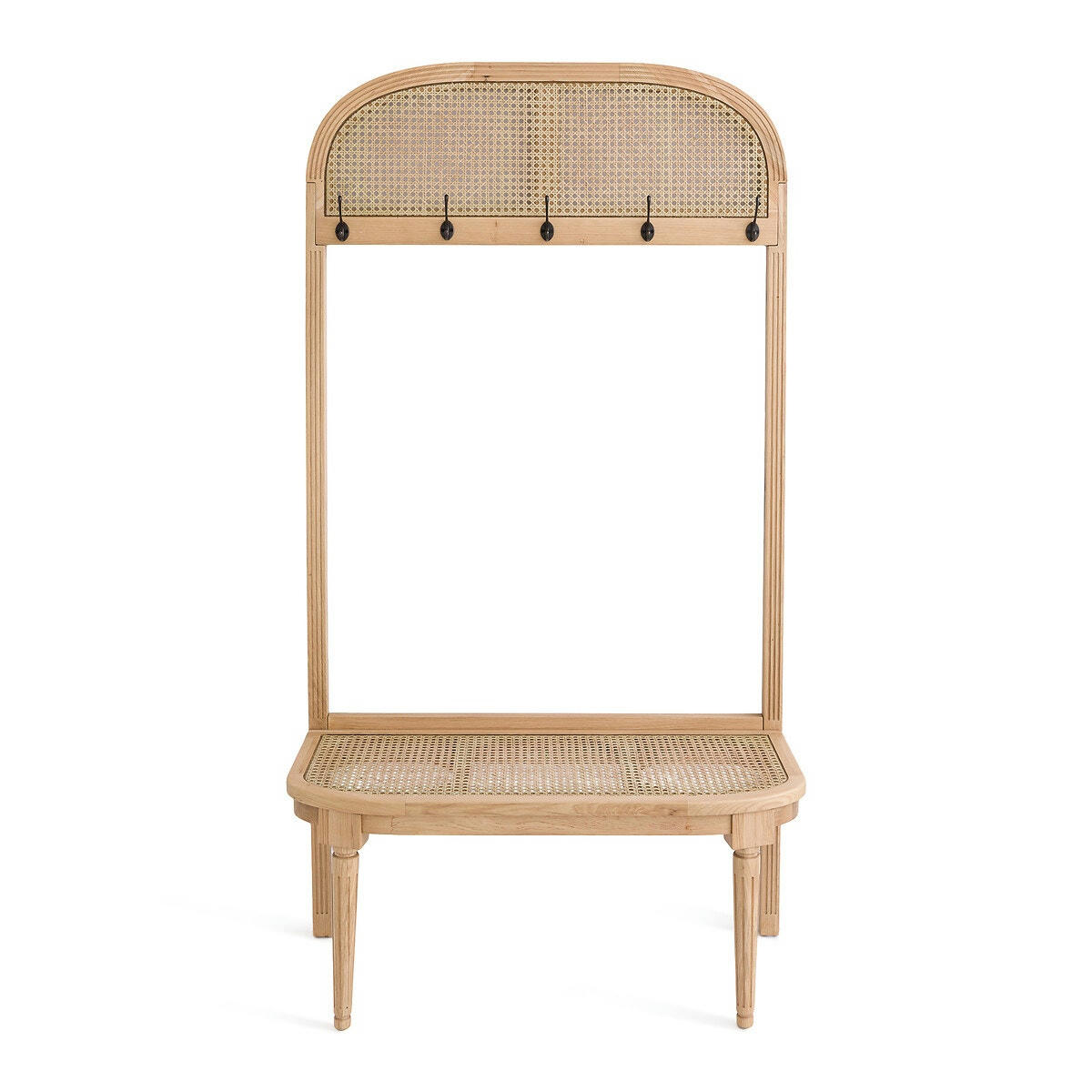 Vestiaire en chêne et rotin, Lunhaus