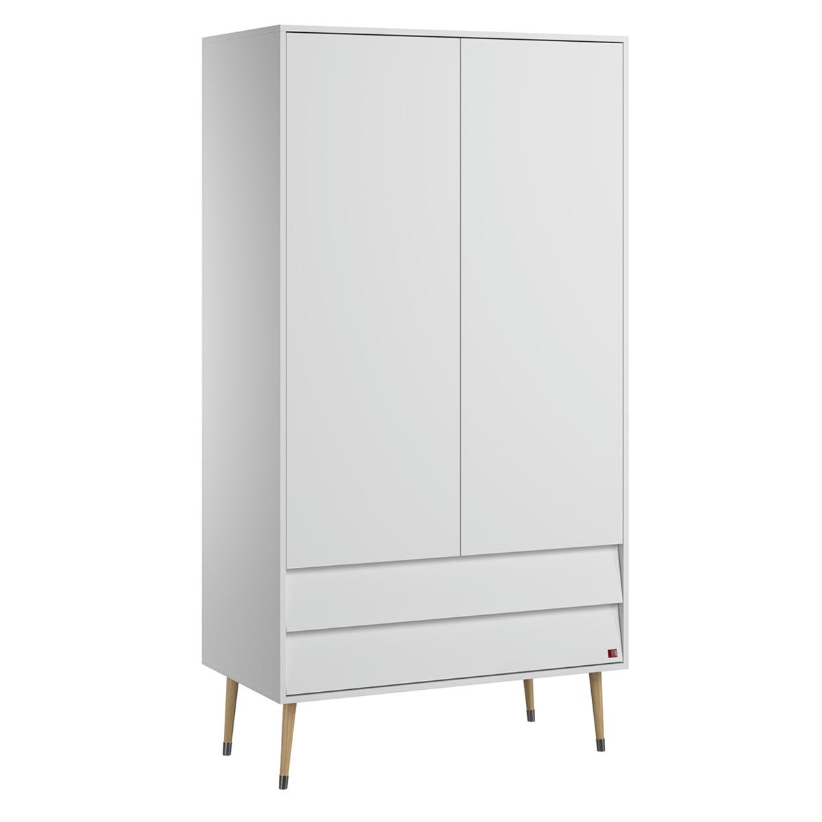 BOSQUE - Armoire 2 portes blanc