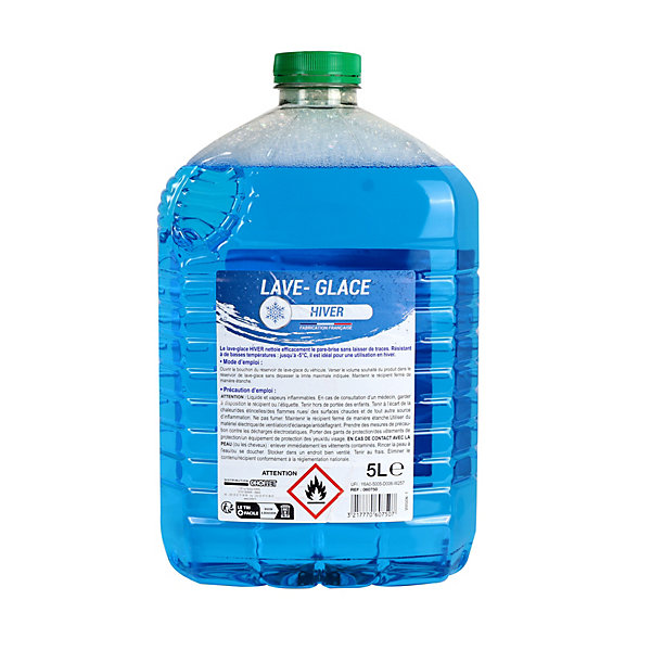 Lave-glace hiver bidon 5L - Prêt à l'emploi