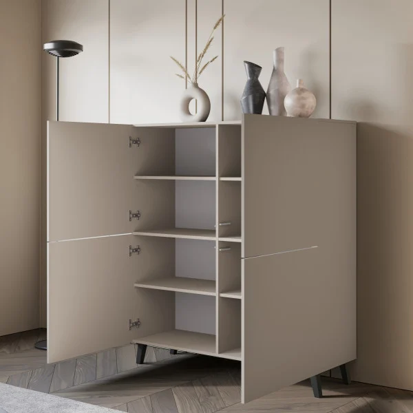 Komoda 120 cm do salonu PUNES na nóżkach