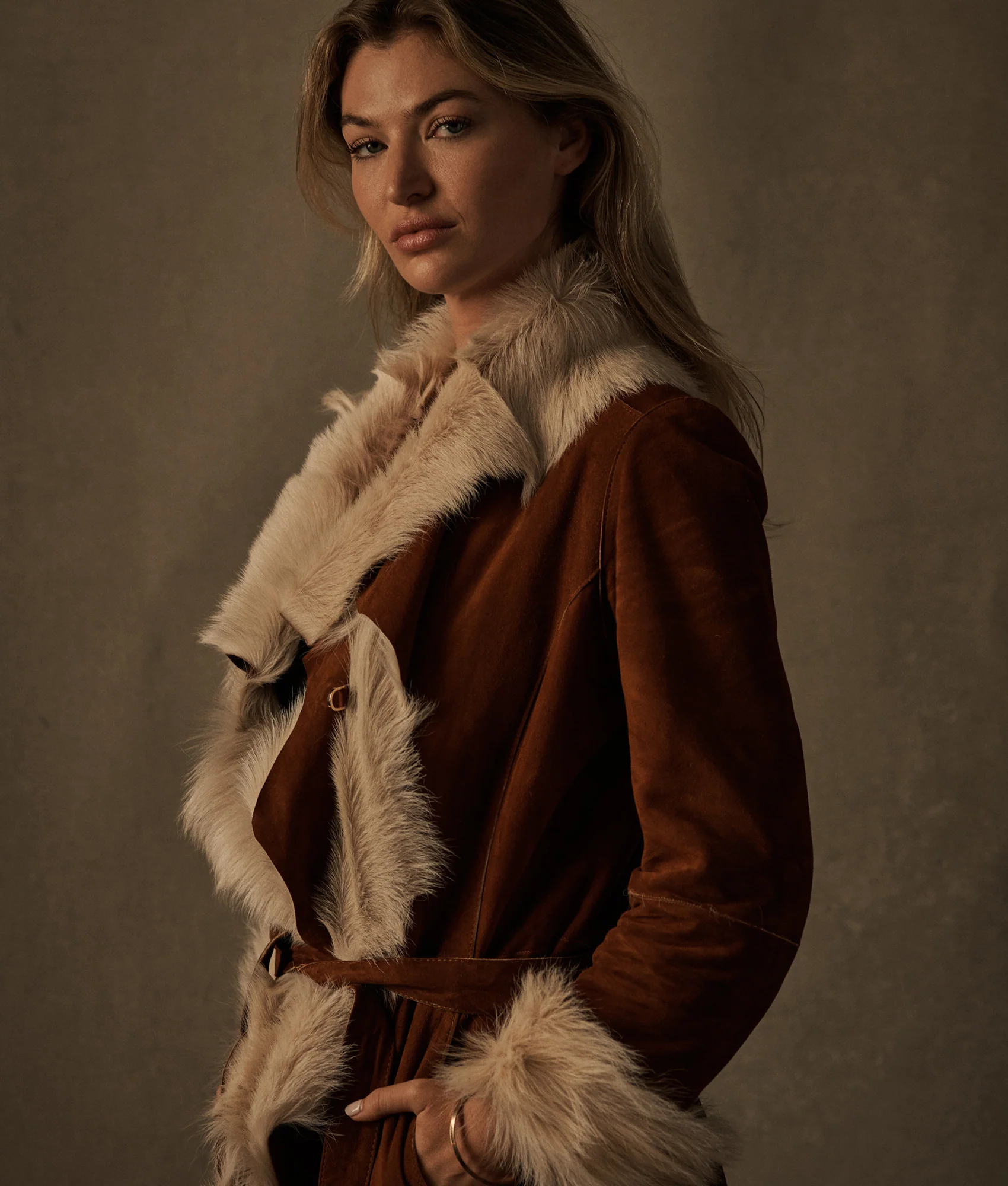 Supreme Kid Coat - Brown