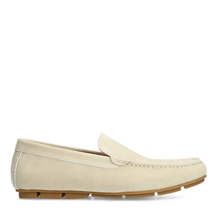 Manfield Beige suède loafer
