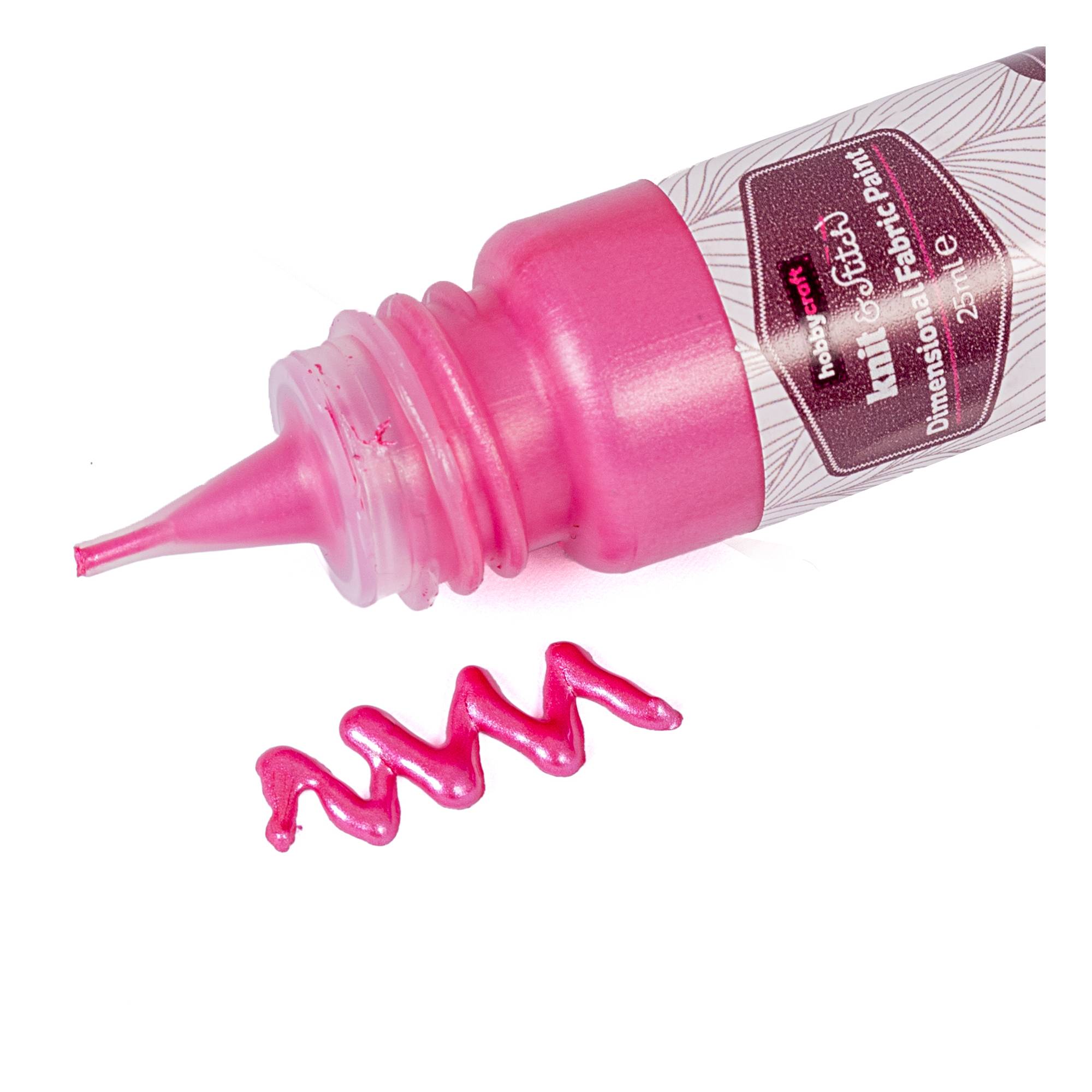 Dark Pink Dimensional Fabric Paint 25ml