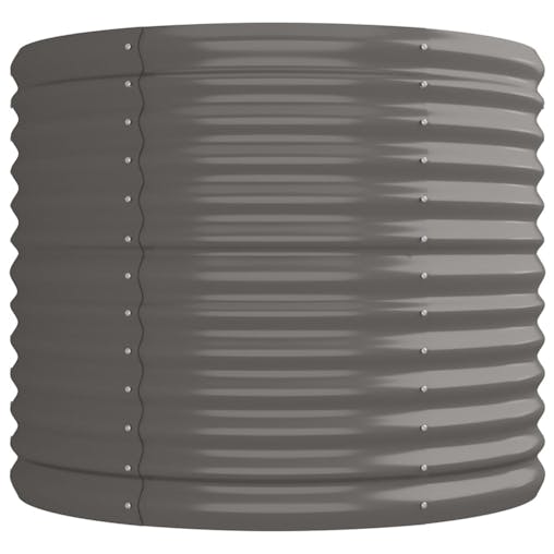 NNEVL Garden Planter Powder-coated Steel 224x80x68 cm Grey