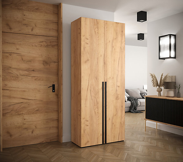 Armoire Manhattan a portes battantes H. 236,7 x L. 100 x P. 47, 2 portes