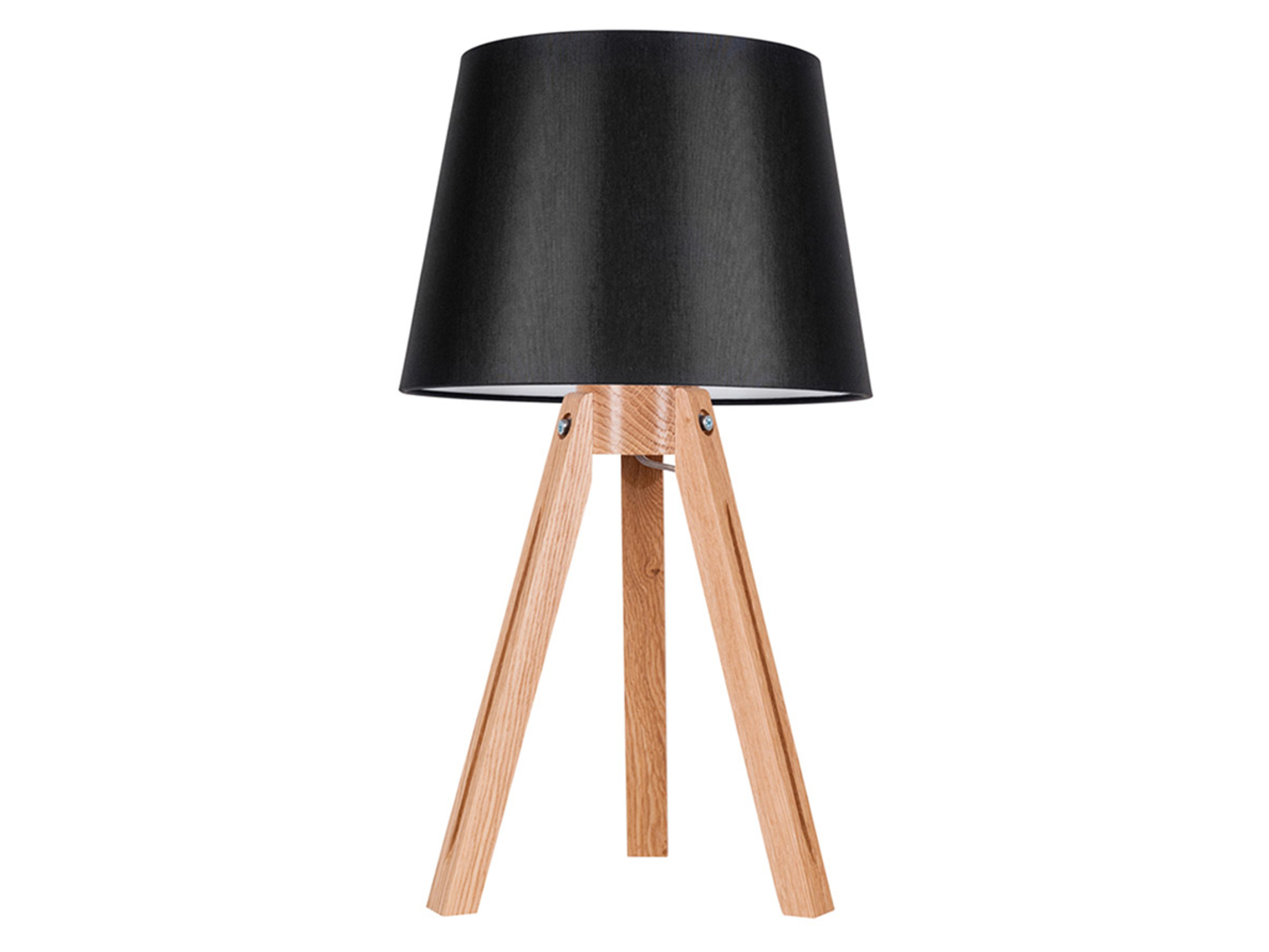 Lampa stołowa Tripod tkaninowa czarna
