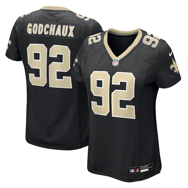 Davon Godchaux New Orleans Saints Nike Women's Team Game Jersey -  Black