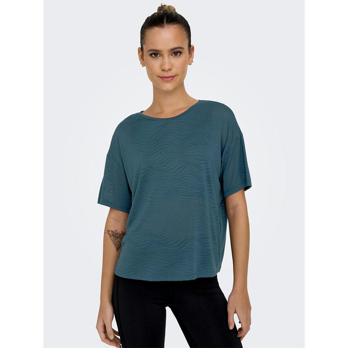 T-shirt coupe loose Nia, motif en dévoré