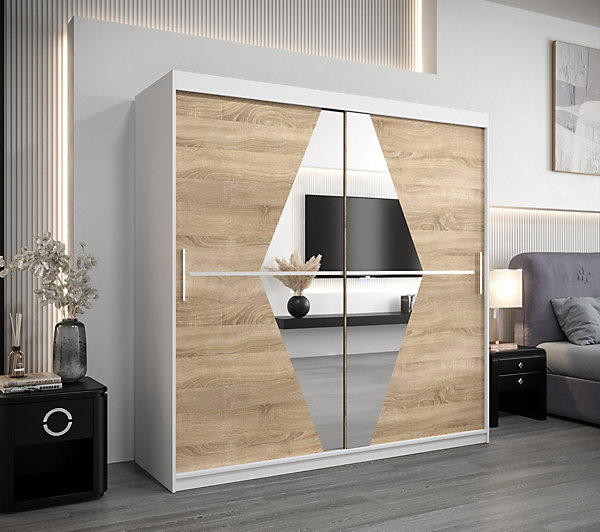 Armoire Boliwia à Portes Coulissantes 200/200/62 2 Portes