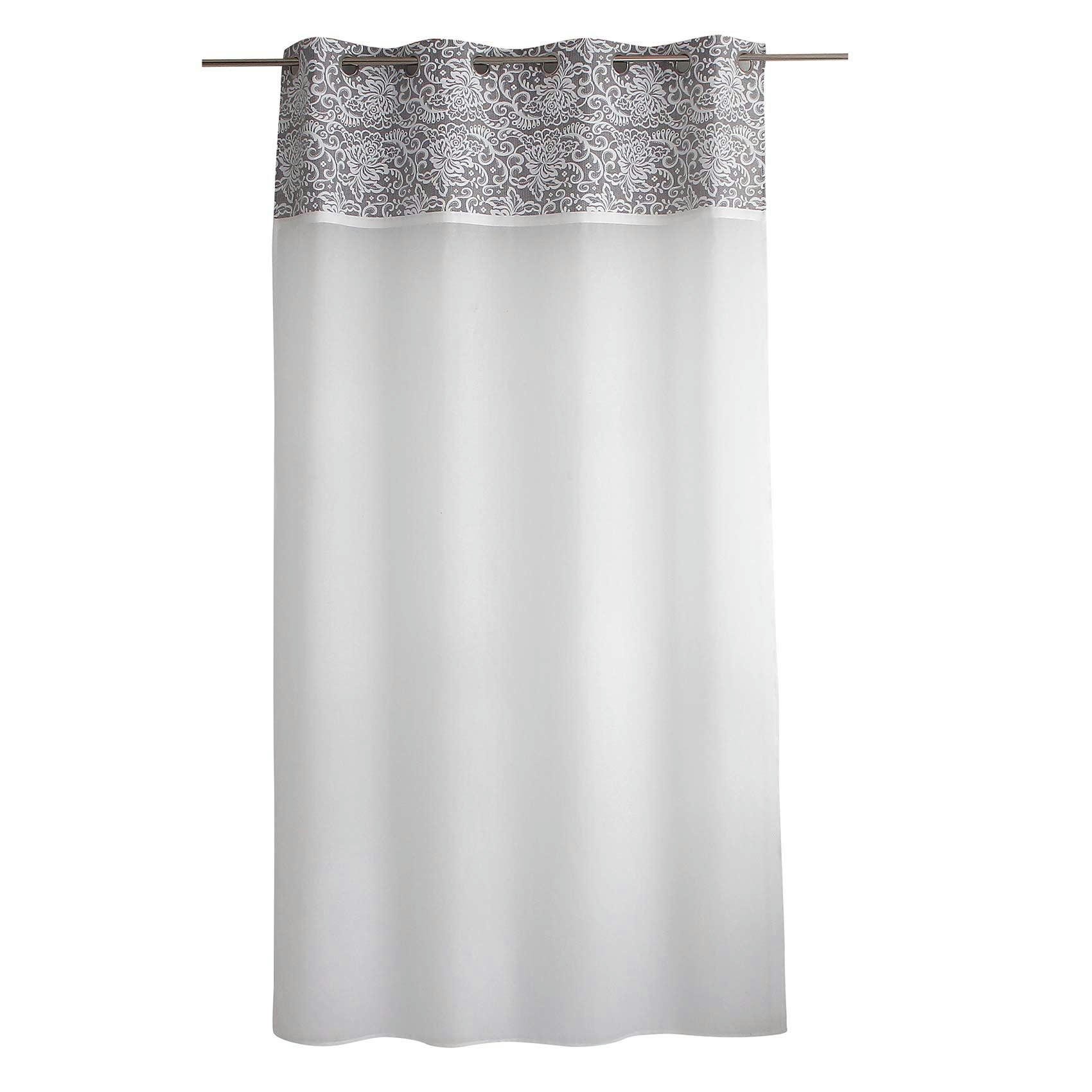 - Voilage  polyester Gris clair 140 X 240