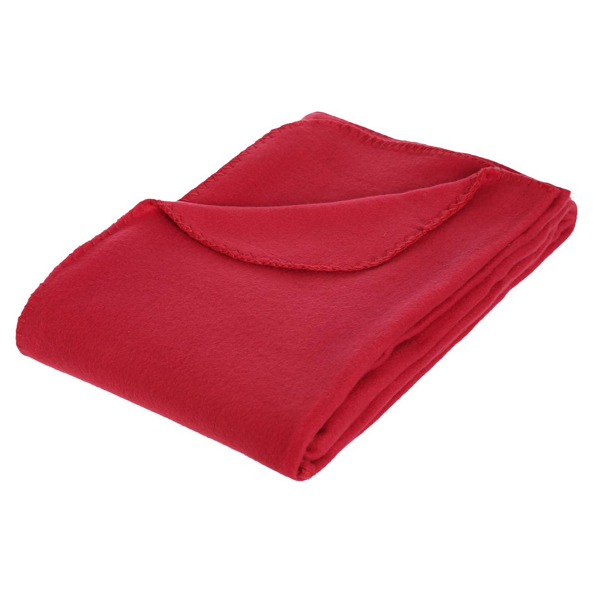 Fleece plaid Red, 125x150 cm