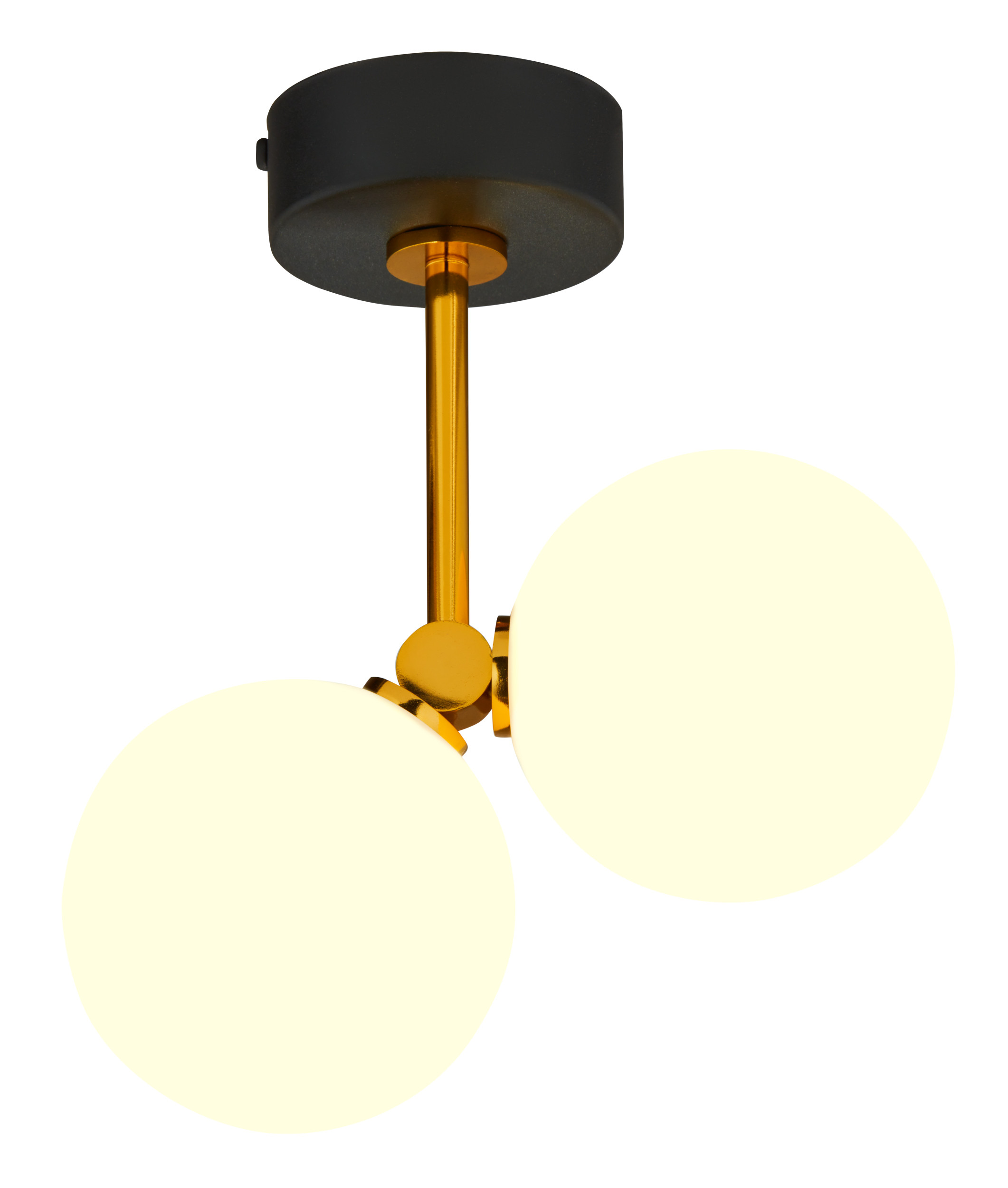 Kinkiet ścienny LUNA czarno-złoty-biały 2 x G9 x 14W IP20 Jupiter
