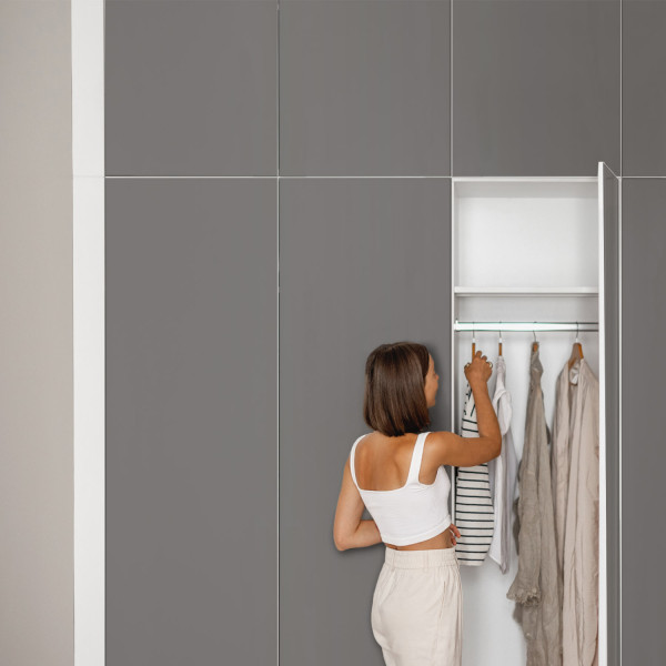 Okleina meblowa Ciemna szarość 50x100 Folia samoprzylepna Meble Mat