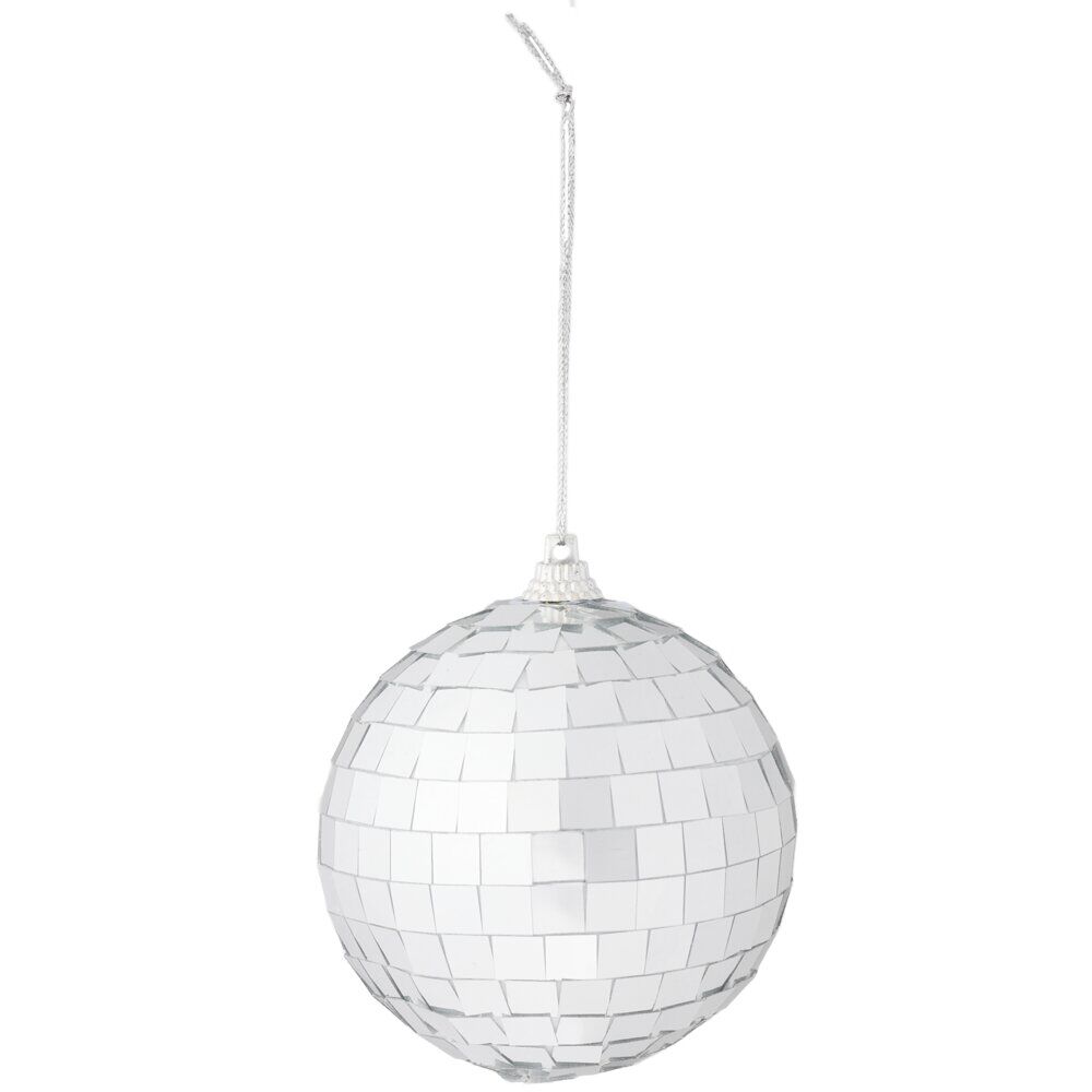 Boule de No&euml;l disco à suspendre Ø8cm (4 modèles)