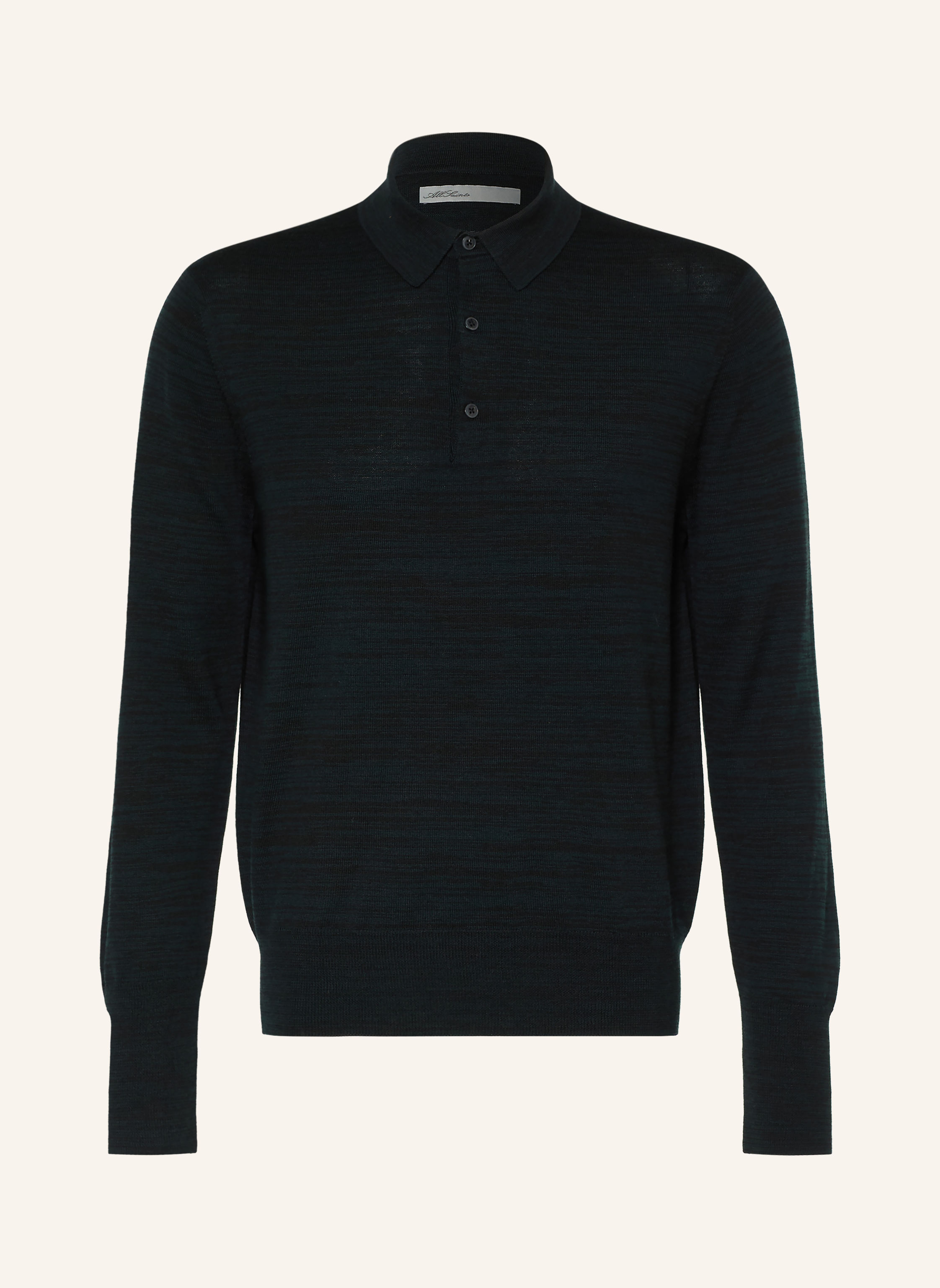ALLSAINTS Strick-Poloshirt BETON