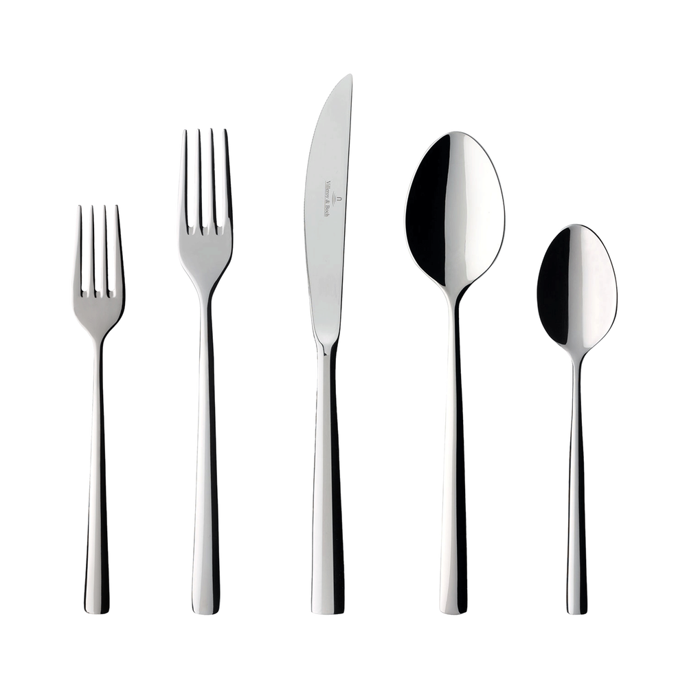 Piemont 40-piece flatware set - stainless steel
