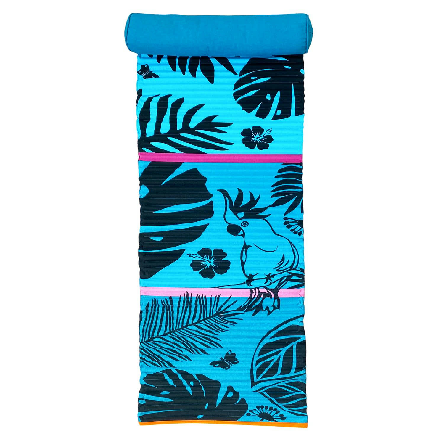 MATELAS POUR BAIN DE SOLEIL - Matelas de plage pour bain de soleil Kala 60x180 bleu canard