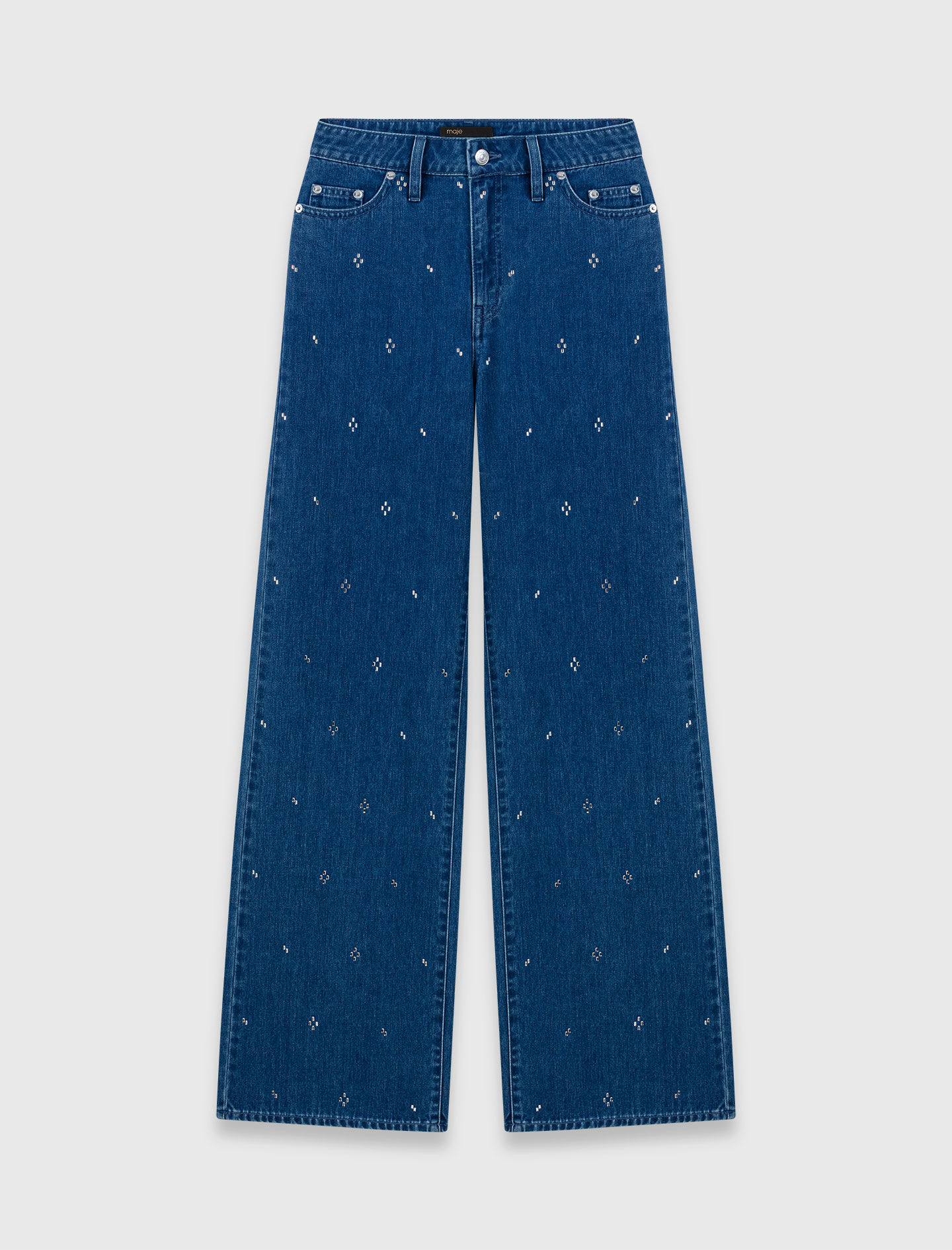 Jean large à strass