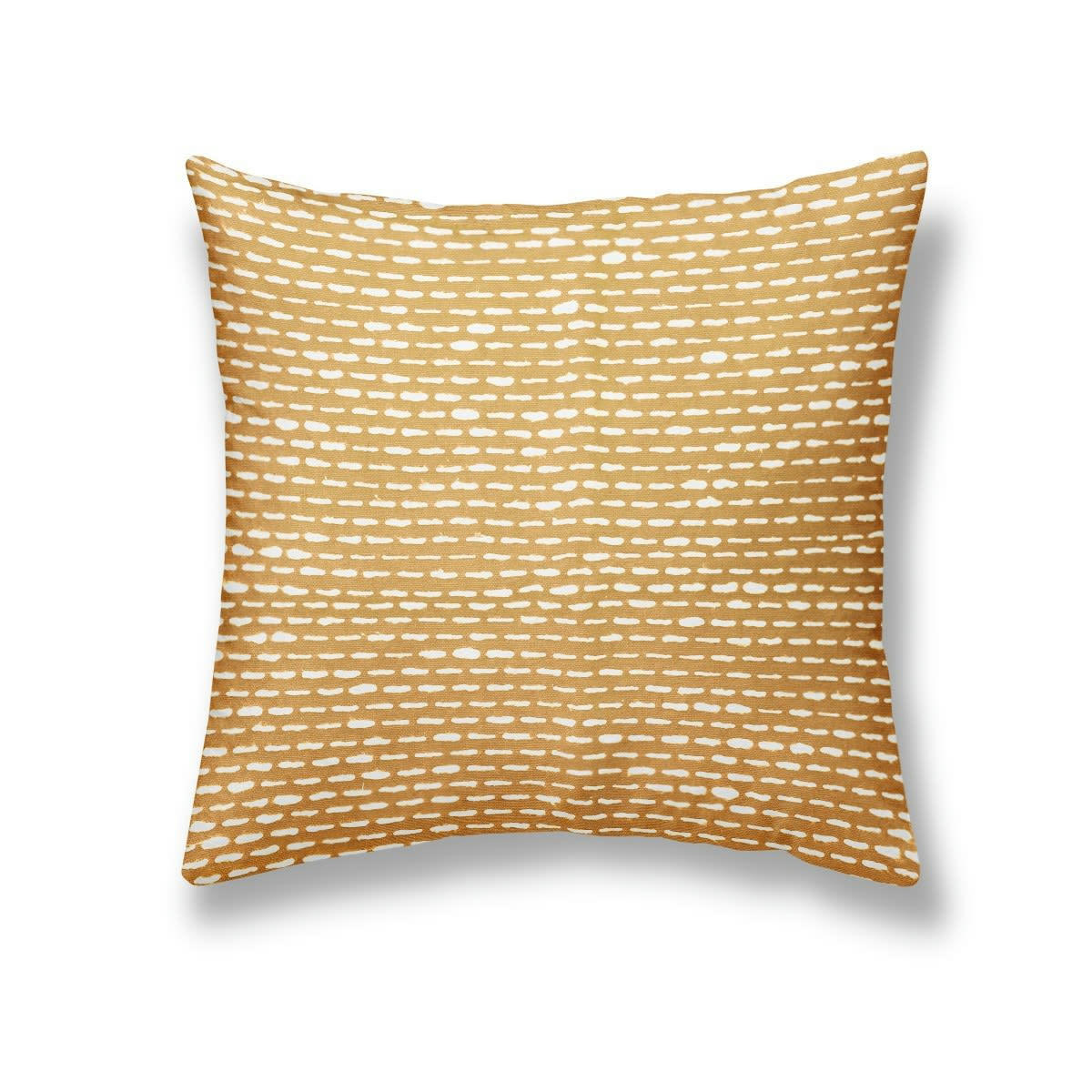DESERT CHIK - Coussin décoration chiné bicolore  en Coton Jaune 40x40 cm