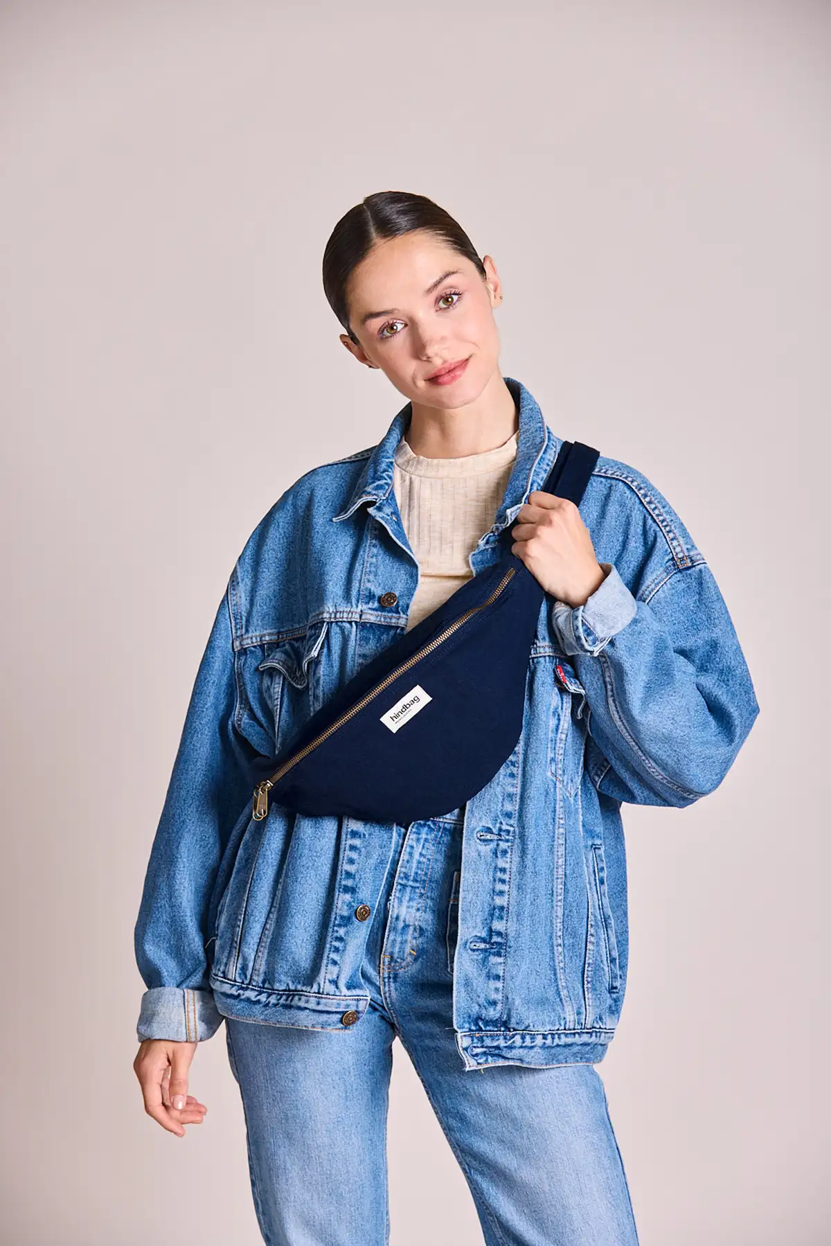 Sac banane L Sasha Navy