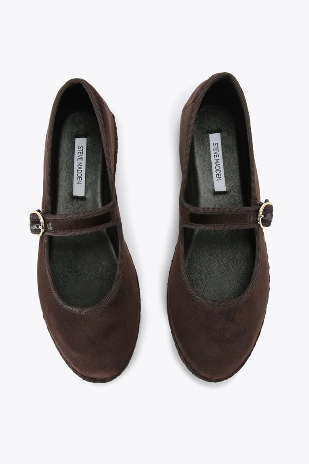 STEVE MADDEN Velma Brown' Velvet Flats