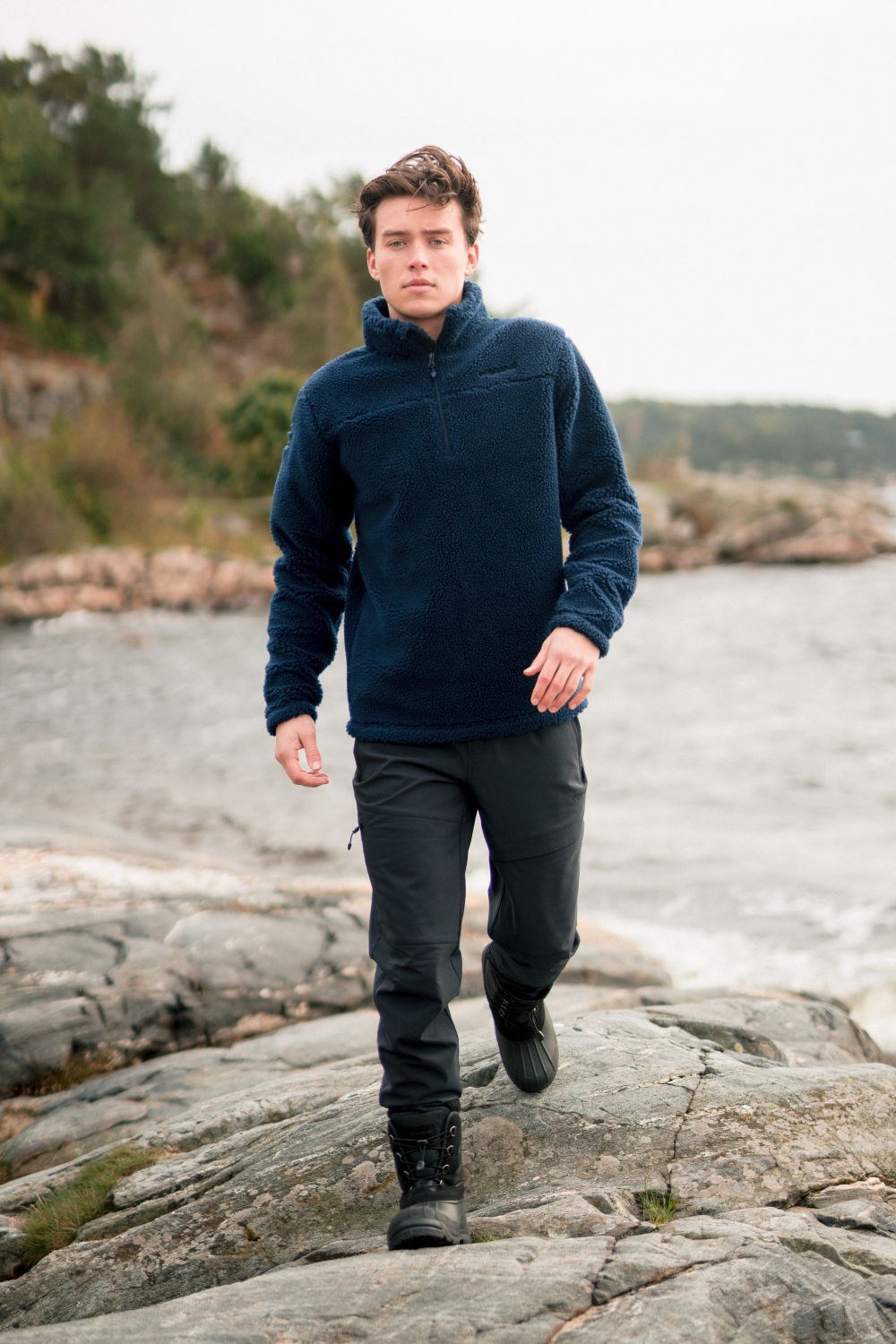 Ullnes Half Zip sherpa ullgenser
