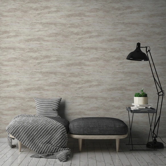 Vliestapete, BxL: 53 x 1005 cm, cremefarben/silberfarben
