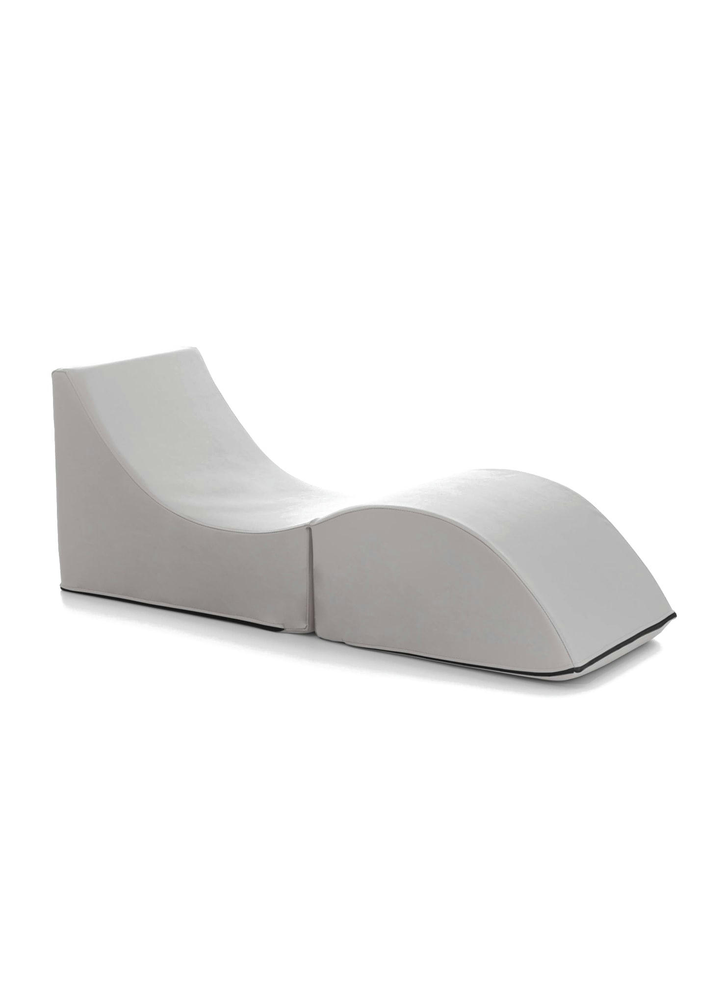 ANDREINA - Fauteuil lounge en éco-cuir blanc