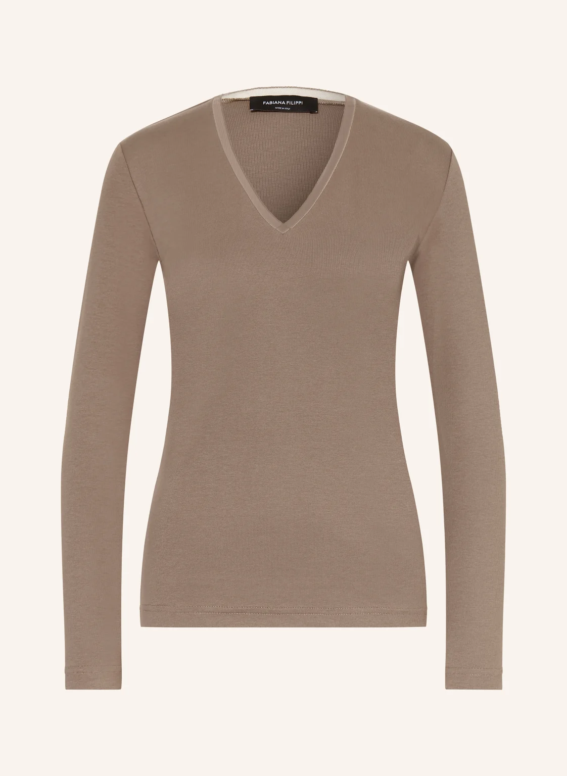 FABIANA FILIPPI Longsleeve mit Schmuckperlen