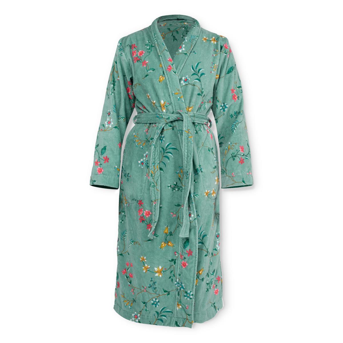 Pip Studio badjas Les Fleurs - M - groen