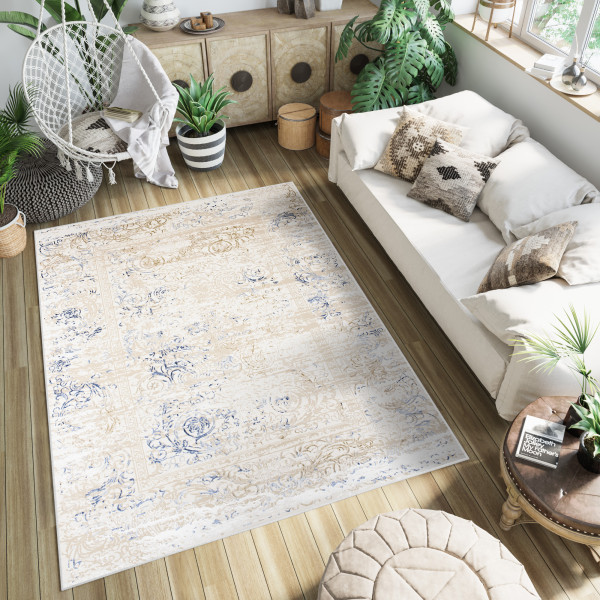 Dywan Chemex Hera Nowoczesny TY97A SHRNIK GZU Beżowy 140x200