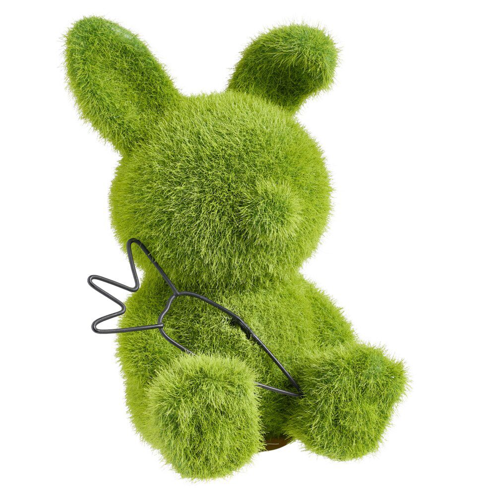 Lapin en gazon synthétique vert 14x14xH20cm