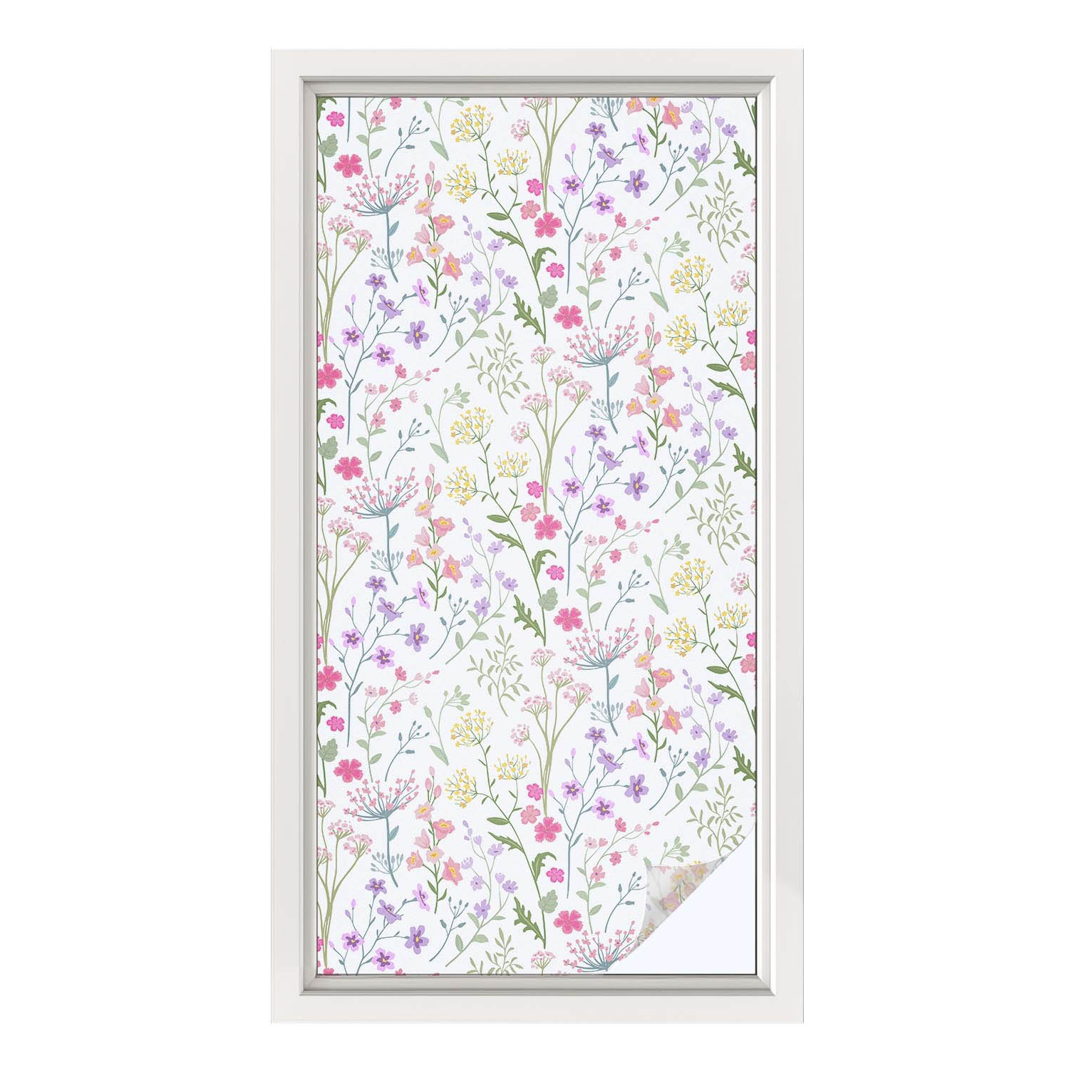 Folia okienna Kwiecista łąka ochrona prywatności 50x100 Wallfluent