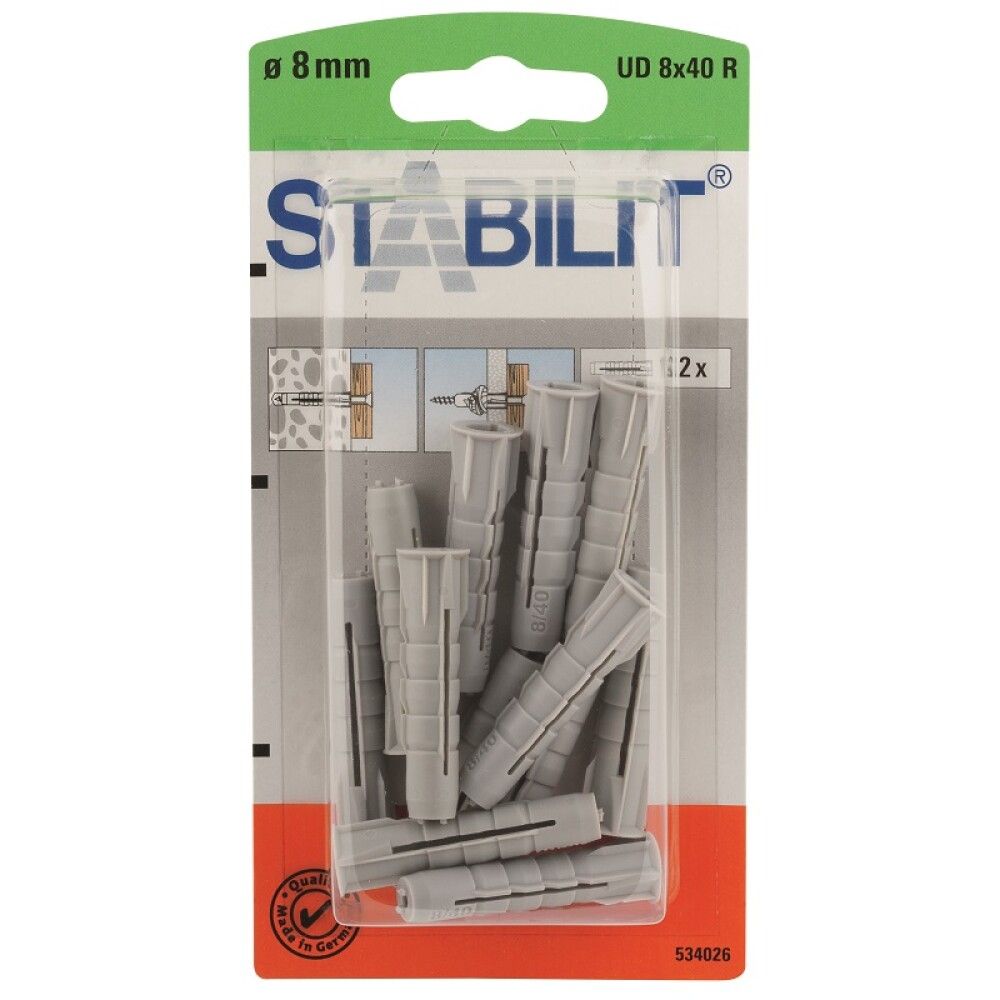 UNIVERSALPLUGG STABILIT 8X40MM 12STK